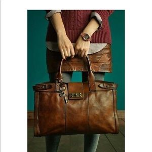FOSSIL Vintage Reissue Weekender , brown leather